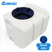 Plastikowy zbiornik 200l na wodę disel deszczówkę, marmurkowy 79x61x56