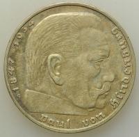 III Rzesza - 2 reichsmarki 1939 G - Hindenburg - srebro #2