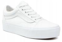 Vans Buty Damskie Trampki na platformie Old Skool Platform białe 34,5 EU