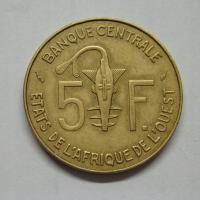 5 Franków, Afryka Zachodnia, 1976r. X9920