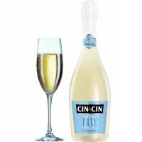 CIN CIN FREE - безалкогольное игристое вино полусладкое 6 бутылок