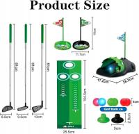 ZESTAW DO MINI GOLFA DLA DZIECI - ZABAWKA DO GRY WEWNĄTRZ I NA ZEWNĄTRZ