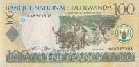 Rwanda - 100 Francs - 2003 - P29a - St.1 seria AA