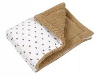 BabyLux МУСЛИНОВОЕ одеяло ягненка двухстороннее 100X75 для коляски Детские кроватки