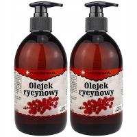 OLEJ RYCYNOWY NIERAFINOWANY TŁOCZONY NA ZIMNO NATURALNY + DOZOWNIK 2x 0,5L