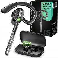 Słuchawka bezprzewodowa douszna Renew Force czarna z mikrofonem Bluetooth