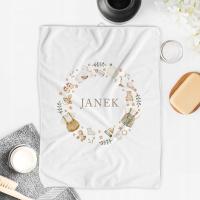 Полотенце с именем на рождение ребенка