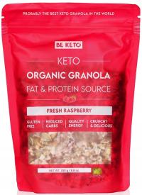 BIO KETO GRANOLA Świeża Malina 250g BeKeto