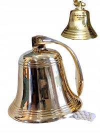 DZWON MOSIĘŻNY OKRĘTOWY NA JACHT PREZENT DLA ŻEGLARZA KAPITANA STERNIKA