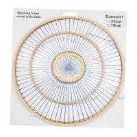Duża ramka Ręcznie robiona kreatywność do robienia na drutach Coaster okrągłe drewniane krosno