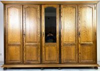 STYLOWA SZAFA GARDEROBA HOLENDERSKA KLASYCZNA PIĘCIODRZWIOWA DĄB DĘBOWA EA4