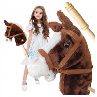 Hobby Horse мягкая голова лошади лошадь на трость 93 см звуки галопа плюш