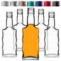 50 SZT. BUTELKA SZKLANA na NALEWKI WINO SOK LIKIERY BIMBER FALA 200ml 0,2L