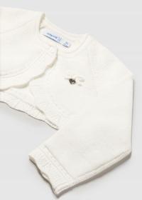 MAYORAL 308 Bolerko dla dziewczynki do chrztu ecru [Rozmiar 80cm.]