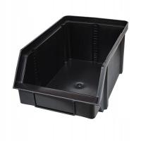 Pojemnik warsztatowy czarny, skrzynka, kuweta warsztatowa 440x285x210