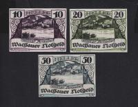 KOLEKCJA AUSTRIA -- WACHAUER -- 1920 rok, 3 sztuki, (N364)