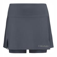 Spódnica tenisowa dziecięca HEAD Club Basic Skort anthracite 164