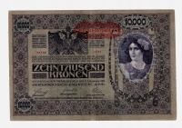 BANKNOT AUSTRIA -- 10000 koron -- 1918 rok