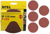 Абразивные диски P220 наждачная бумага для шлифовальной машины 125 мм липучка диск 5X