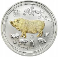 Australia. 1 dolar 2019, Rok Świni – UNCJA SREBRA