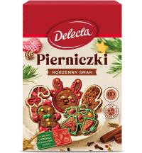 DELECTA ПРЯНИКИ ПРЯНОЕ ПЕЧЕНЬЕ С КОРИЦЕЙ РОЖДЕСТВЕНСКИЕ ПРЯНИКИ 350Г