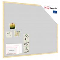 Tablica korkowa jasny szary kolor korka 100x80 cm