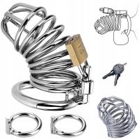 KLATKA DLA MĘŻCZYZN Z ERGONOMICZNYM PUSTA KONSTRUKCJA I 2 PIERŚCIENIAMI