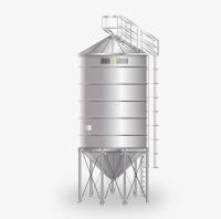 Silos paszowy 2,95t 4,53m³ lejowy silos na pasze dostawa HDS