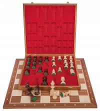 SQUARE-набор деревянных шахмат - № 6 красное дерево люкс