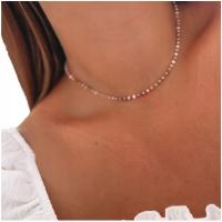 Ожерелье из розовых бусин 316L хирургическая сталь подарок для подруги