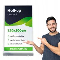 ROLL-UP 120x200 cm jakość wydruku + PROJEKT GRATIS