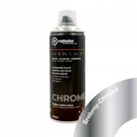 SPRAY farba lakier Rabeko RAL 400ml SREBRNY silver chrome