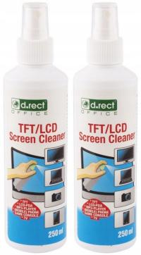 2× Płyn do czyszczenia ekranów D.RECT 250 ml
