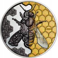 Mongolia 2020 2000 Togrog Mechanical Bee Clockwork Evolution 3oz Coin