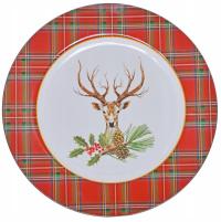 PODTALERZ ŚWIĄTECZNY Z RENIFEREM TACA PODSTAWKA