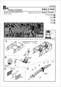 Part S48-054 1/48 RWD-8 (Mirage)