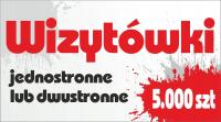 Wizytówki Dwustronne lub jednostronne 5000 sztuk