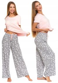 Пижама из двух частей, женские широкие брюки с коротким рукавом, удобные брюки MORAJ L