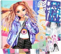 TOP Model Zestaw kreatywny POPStar Kolorowanka z naklejkami i szablonami