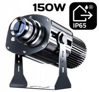 Projektor reklamowy LED GOBO mocny IP65 150W zasięg 20 metrów rzutnik logo
