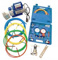 Zestaw pompa próżniowa VP125 + manometry + węże + kielicharka + pręty