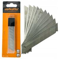 Ostrza łamane wymienne 18mm zapasowe DO NOŻA NOŻYKA DO TAPET Verkatto 10szt