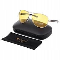 Очки ночного вождения для водителей поляризованные осветляющие желтые УФ