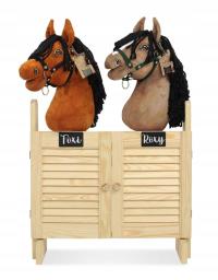 Большая двойная конюшня Hobby Horse с дверцами