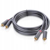 Кабель 2X RCA (Cinch) к 2x RCA (Cinch) Ugreen AV104 1M (черный)