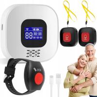 DZWONEK ALARM PRZYCISK ALARMOWY BEZPRZEWODOWY SENIOR OSÓB STARSZYCH CHORYCH