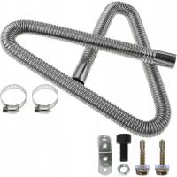 RURA OGRZEWANIA POSTOJOWEGO WYDECHOWA SPALIN 25MM STAL NIERDZEWNA 60 CM