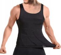 KOSZULKA WYSZCZUPLAJĄCA PODKOSZULKA MODELUJĄCA MĘSKA SZARA XXL