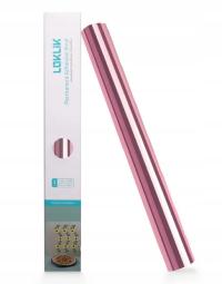 Folia samoprzylepna LOKLIK metaliczna różowa 30,5 x 180 cm