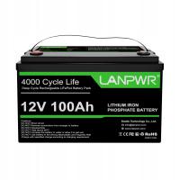 BATERIA LIFEPO4 12V 100AH 1280WH BMS CYKLU 4000 LANPWR